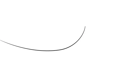 The heart is drawn with one line of different thickness Stock Footage 197677803