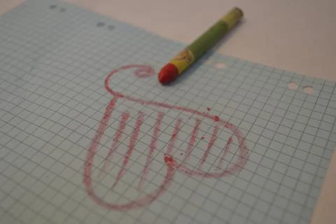 Heart drawn Stock Photos