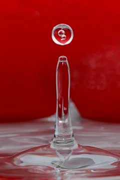 Heart drop inside Stock Photos