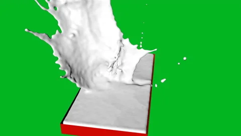 Heart Drop In Milk Stock Footage 142520059