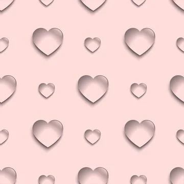 Heart drop pattern Stock Illustration