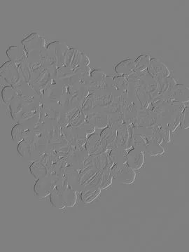 Heart embossed background Stock Photos