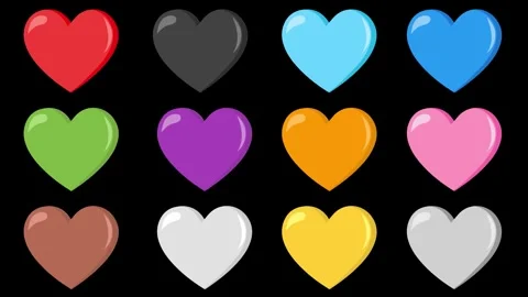 Heart, Emoji, Affection, Love Package Stock Footage 296167777