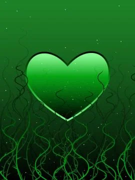 Heart of Envy Stock Illustration