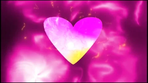 The heart explodes animationd black screen Stock Footage 296517663
