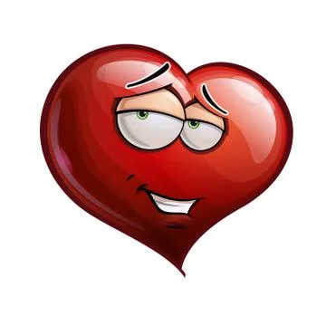 Heart faces - romantic Stock Illustration