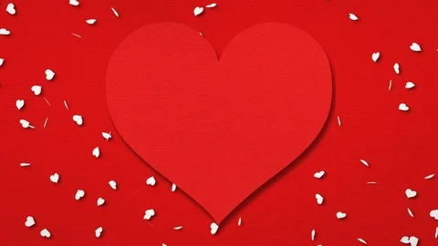 Heart Falling Background Stock Footage 84190684