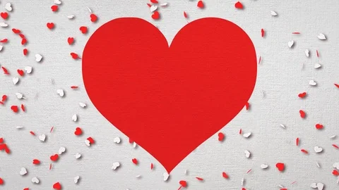 Heart Falling Background 스톡 동영상 84190685