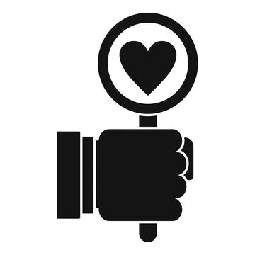 Like heart feedback icon, simple style Illustrazione stock