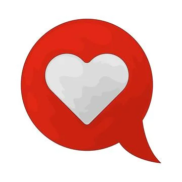 Heart feedback illustration Stock Illustration