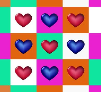 Heart field Stock Illustration