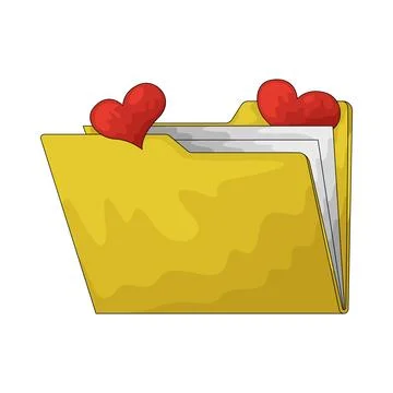 Heart file illustration Stock Illustration