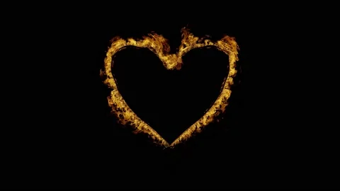 Heart Fire 4K Stock-Footage 161085216