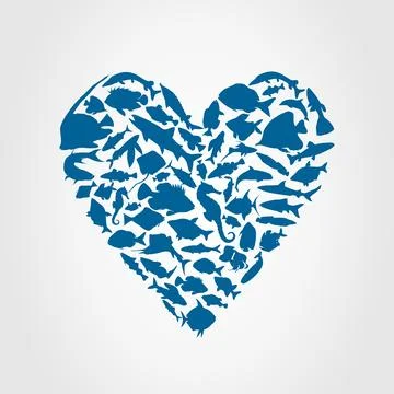 Heart fish Stock Photos