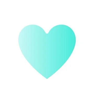 Heart flat gradient color ui icon Illustrazione stock