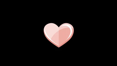 Heart Flat Icon Stock Footage 71936394