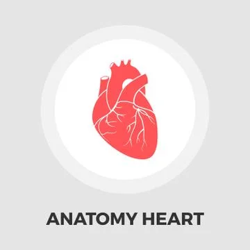 Heart flat icon Stock Illustration
