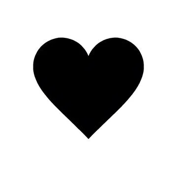 Heart Flat Icon Perfect for Web, App, UI Design, and Graphic Design. Stock Illustration