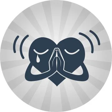 Heart  a flat style  Illustrazione stock