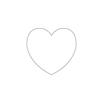 Heart. flat vector icon Stock Illustration