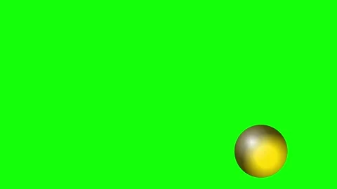 Heart Floating with Sphere - Chroma Key Green Screen Footage Video stock 336956738