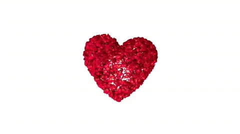 Heart flower 01 Видео 621671