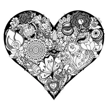 Heart of flower イラスト素材