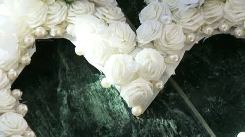 Heart of flowers Stock Footage 8852994