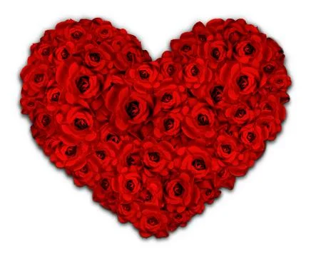 Heart of Flowers Stock Illustration