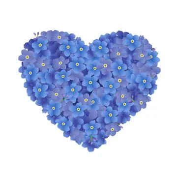Heart From Flowers Stock Illustration