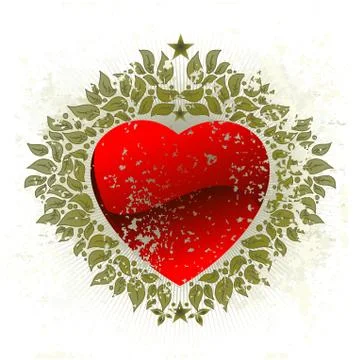 Heart form Illustrazione stock