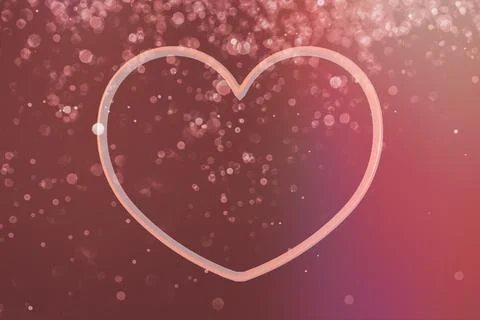 Heart frame 3D representation. valentines day. love concept. space to write Stock Illustration