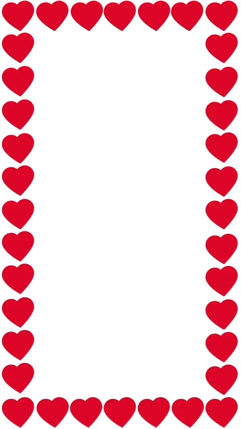 Heart frame animation Video stock 309856301