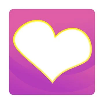 Heart Frame With Gradient Background For Romantic Design Projects Stock Illustration