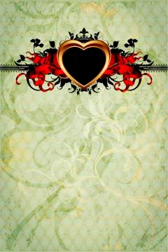 Heart frame Stock Illustration