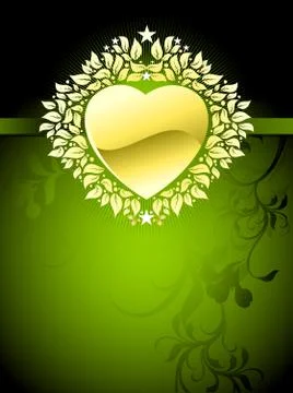 Heart frame Stock Illustration