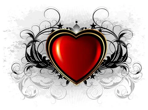 Heart frame Stock Illustration