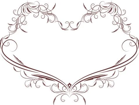Heart frame Stock Illustration