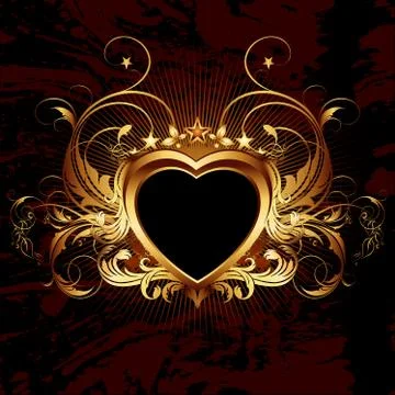 Heart frame Stock Illustration