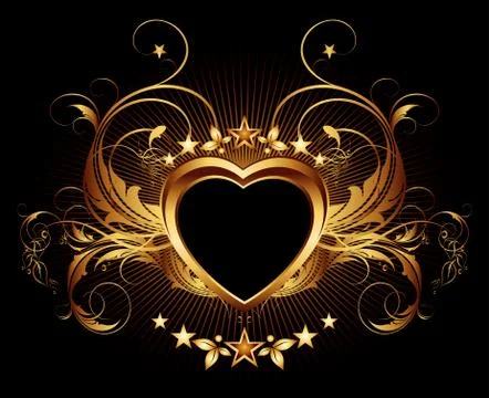 Heart frame Illustrazione stock