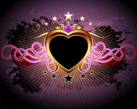 Heart frame Stock Illustration