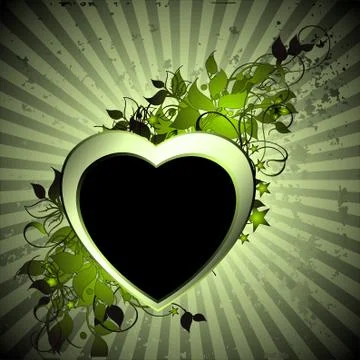 Heart frame Stock Illustration