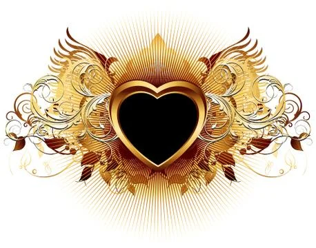 Heart frame Stock Illustration