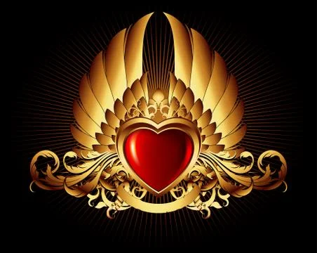 Heart frame Illustrazione stock