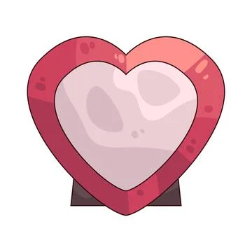 Heart frame illustration Stock Illustration