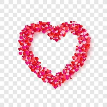 Heart frame. Romantic decoration element for Mothers Day or Valentines Day or Stock Illustration