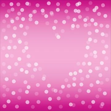 Heart frame vector pink background splash with white bokeh frame Stock Illustration