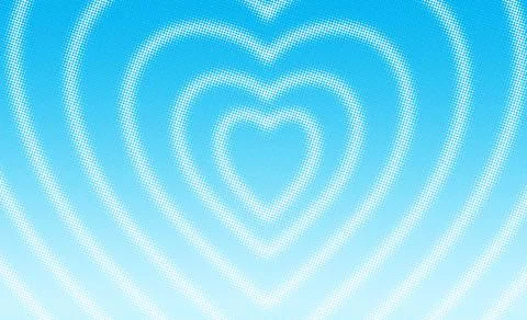 Heart Geometric halftone effect 库存插图