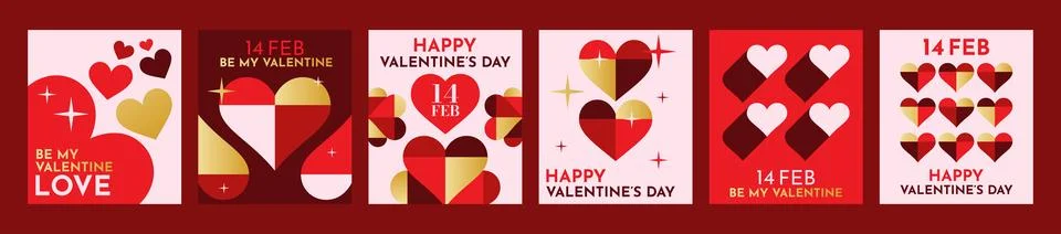 Heart geometry. Golden love pattern. Elegant wedding postcard. Valentines Day Stock Illustration