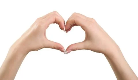 Heart gesture. Stock Photos